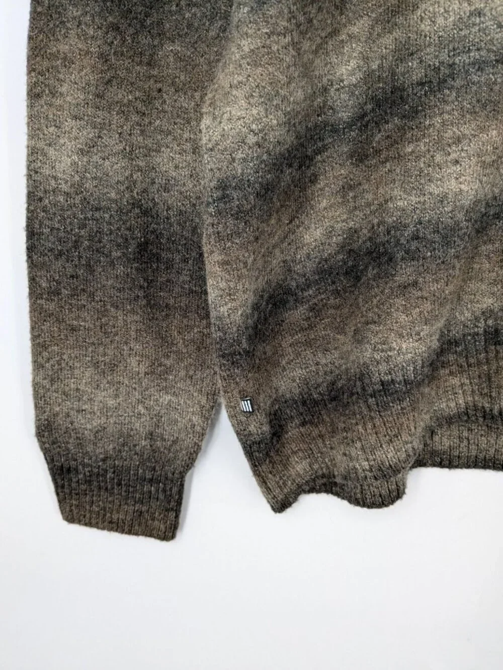 Geoffrey Beene Shawl Collar Sweater Knit Pullover Textured Cozy Rustic Size XXL